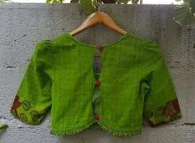 simple stone work blouse designs
