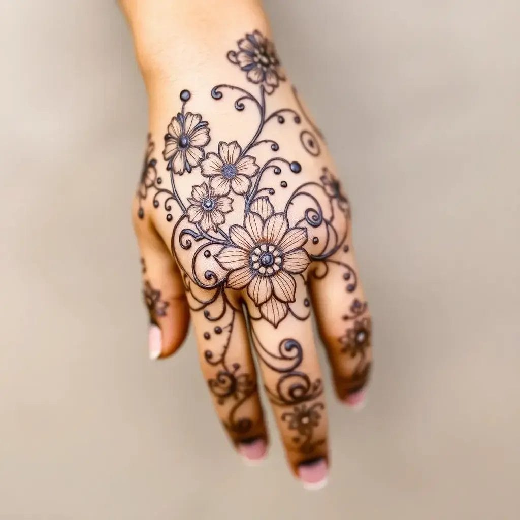 back mehndi design